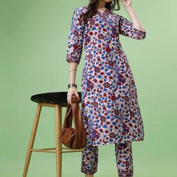Dhibha Women Beige Cotton Blend Clothing Set-picture-15