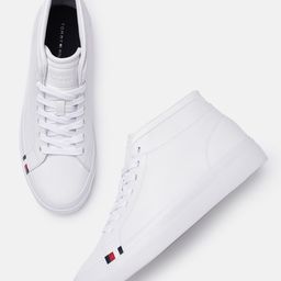 Tommy Hilfiger Men Solid Mid-Top Sneakers-image-44