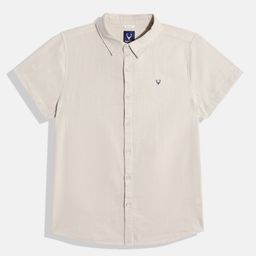 Allen Solly Junior Boys Pure Cotton Textured Shirt-image-60