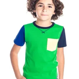 Cherry Crumble By Nitt Hyman Kids Green Cotton T-Shirt-image-70