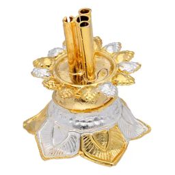 Sri Jagdamba Pearls 0.8 Silver Agarbatti Stand-image-50