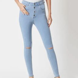Miss Chase Light Blue Distressed Jeans-picture-45