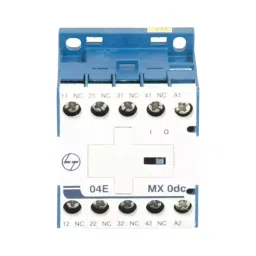 L&T [ Lauritz Knudsen ] MX0 4 Amp 4 Pole 415 VAC 4NC AC-15 220 V DC Coil Mini Control Contactor-46