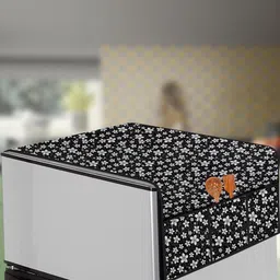 The Furnishing Tree Black Printed Refrigerator Cover-picture-10