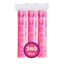 FEALS Set Of 3 Premium 100% Cotton Pads - 120Pcs Each-20