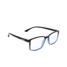 CRIBA Unisex Clear Lens & Blue Square Sunglasses with-4
