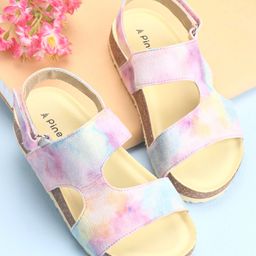 Pine Kids Velcro Closure Sandal Marble Print - Multicolour-image-14