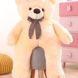 Play Nation Teddy Bear Soft Toy Cream - Height 90 cm-16