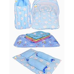 Kwitchy Baby Bedding Set New Born Complete Sleeping Essentials Combo - Blue-25
