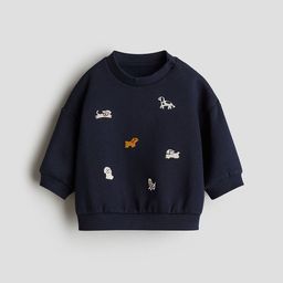 H&M Motif-Detail Brushed-Inside Sweatshirt-image-47