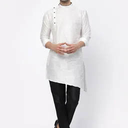TS LIFESTYLE Men Regular Dupion Silk Kurta with Pyjamas-image-76