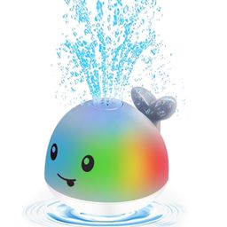 Happy Hues Baby Whale Fun Bath Toy with Auto Sensor, Flashing Lights-and Water SprinklerFun Pool Game for Babies & Toddlers image 2
