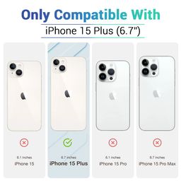 LIRAMARK Solid Printed iPhone 15 Plus Back Case Mobile Accessories image 2