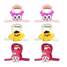 DN ENTERPRISES Women Set of 2 Assorted Set of 2 Claw Clip-picture-0