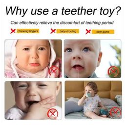 Tony Stark Cute Dinosaur Silicone Baby Teether for Teething Gums, Teether for 3+ Months Baby, Helps Biting Skills Development, Colour & Shape Recognition, Food Grade Silicone, Teething Toy for Infants, Babies, and Toddlers (Blue) image 4