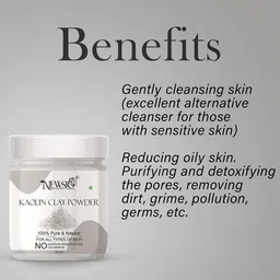 Newsio Set Of 3 Pure & Natural Kaolin Clay Powder For Skin - 100 g Each image 3