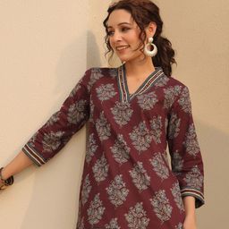 Rain & Rainbow Print Cotton Top-image-49