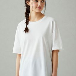 SMAN Women Drop-Shoulder Sleeves Cut Outs T-shirt-image-88