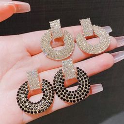 SZN KoreanEarring417 Set of 2 Gold-Plated Contemporary Shaped Artificial Beads Studs-17