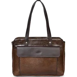 Celtic Animal Leather Tote Bag-47