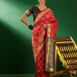 SHADOW & SAINING Woven Design Zari Banarasi Saree-picture-56