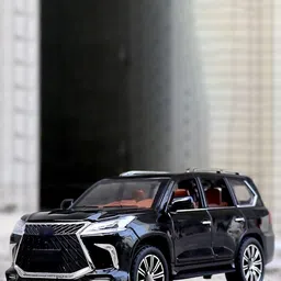 UKAXA Kids 1:24 LX570 Scale Model Light Sound Pullback Openable Door Diecast Metal Car-27