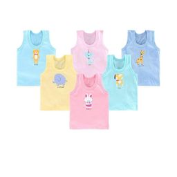 DESNUDA Kids Pack of 6 Cotton Vest-image-37