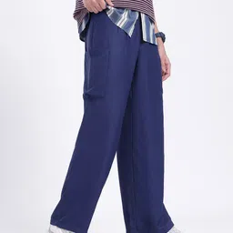 glitchez Men Street Chic Breezy Straight Trousers-image-61