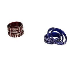 Somil Combo Glass Bangles For Women | Traditional Bangles Set | Daily, Festive & Party, Combo Of 2 Set, Maroon, Blue-image-66