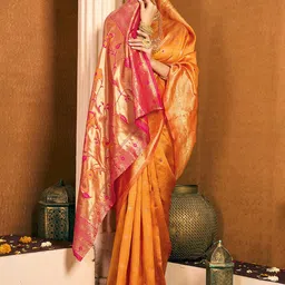 KALINI Woven Design Zari Paithani Saree-picture-0