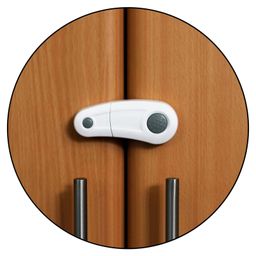 Safe-O-Kid Child Safety Cabinet Lock Pack Of 8 - White-27