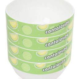 Cantaloupe Print Baby Bowl Green - Pack of 4-picture-12