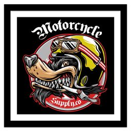 Wens UV Textured Motorcycle Wall Art Painting With Acylic Glass - Black-image-10