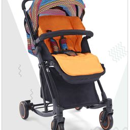 Babyhug Rock Star Stroller Cum Rocker With 5 Point Safety Harness - Orange-13