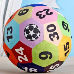 Babyhug Number Soft Ball Multicolor - Height 18 cm-22