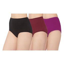 MomToBe Pack Of 3 High Waist Maternity Panty - Multi Colour-image-40
