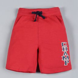 Plum Tree Champ Print Shorts - Red-image-23