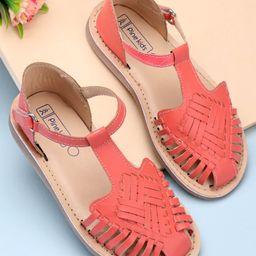 Pine Kids Sandals With Velcro Closure - Pink-image-8