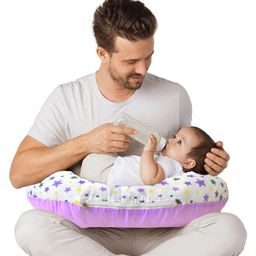 VParents Feeding Pillow Stars Print - Purple-image-30