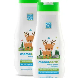 mamaearth baby mamaearth Dusting Powder with Organic Oatmeal & Arrowroot Powder for Babies - 300 g (Pack of 2)-picture-16