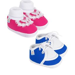NESKA MODA Pink Cotton Booties-image-20