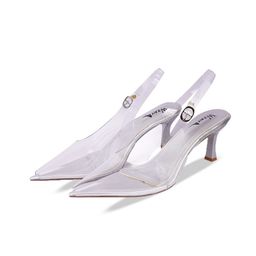 WZAYA Women Transparent Pointed Toe Kitten Heel Pumps-image-8