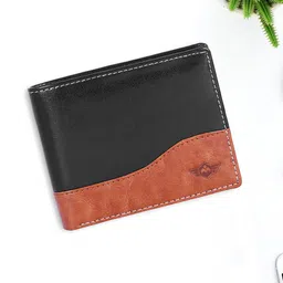 Metronaut Men PU Colourblocked Two Fold Wallet-6