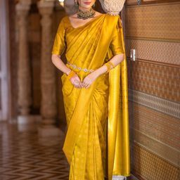 all about you Geometric Woven Design Zari Kanjeevaram Saree-image-50