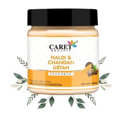 CARET ORGANIC Haldi & Chandan Ubtan Face Pack- 100 g-12