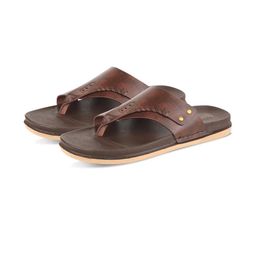 Trump Men Tan Flip Flops-image-81