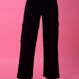 Crimsoune Club Women Wide Leg Mid-Rise Heavy Fade Stretchable Jeans-picture-27