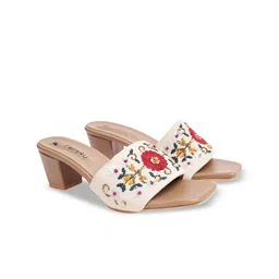 Pairs4U Embellished Ethnic Block Heel Sandals image 5