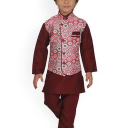 Arshia Fashions Boys Ethnic Motifs Regular Kurta with Pyjamas-picture-35