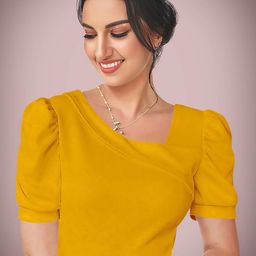 Dream Beauty Fashion Women Puff Sleeve V-Neck Regular Top-image-64